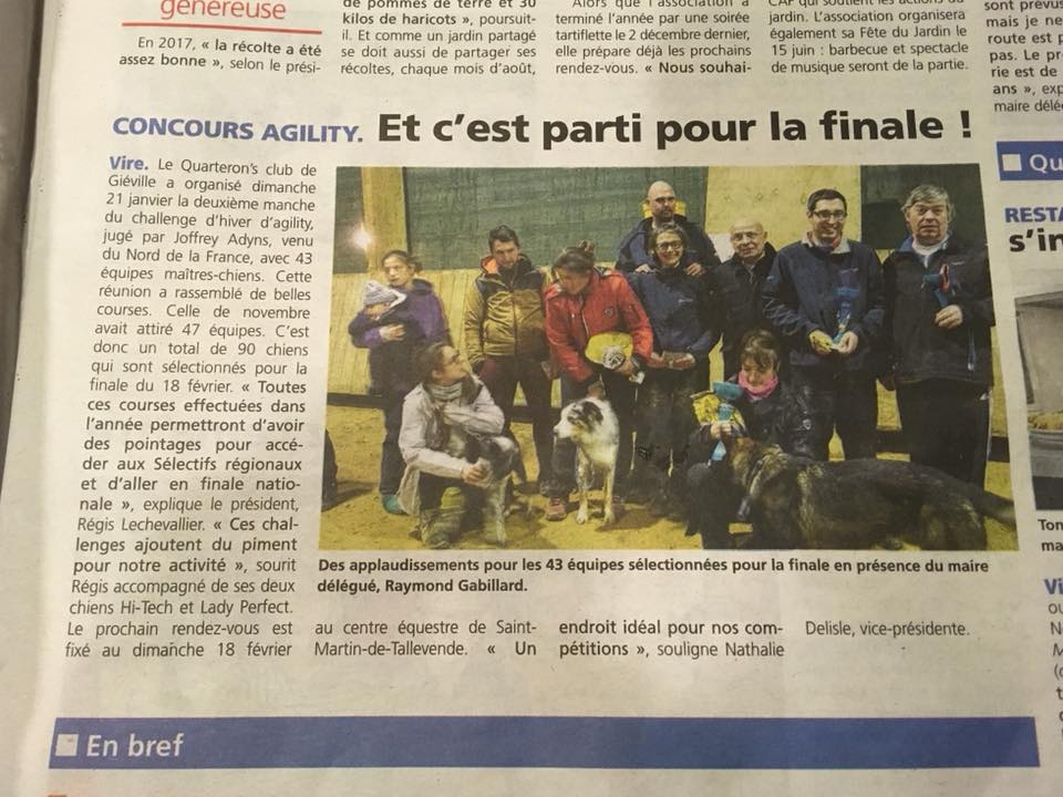 Article journal -  21 janvier 2018